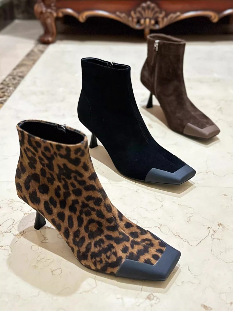 Fashion Women Square Toe Thin  - مراجعة Leather Work For Kids وسعره