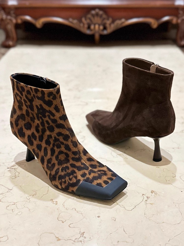Fashion Women Square Toe Thin  - مراجعة Leather Work For Kids وسعره
