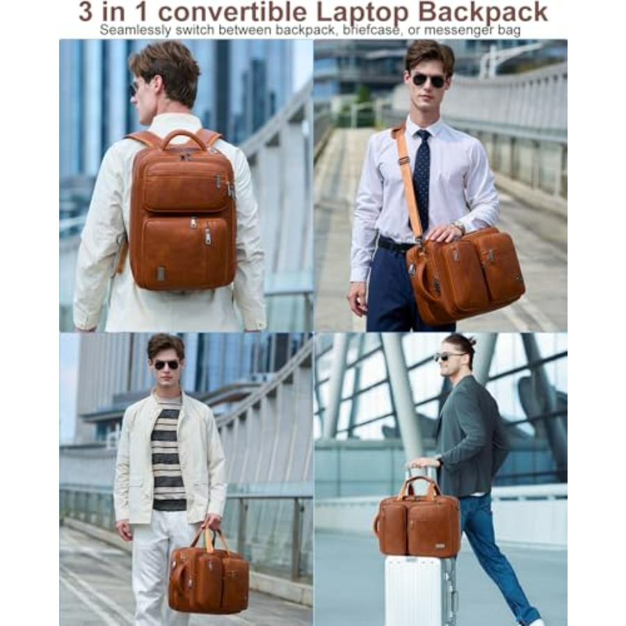 weiatas 3-in-1 Vegan Leather C - مراجعة Leather Work Womens Backpack وسعره