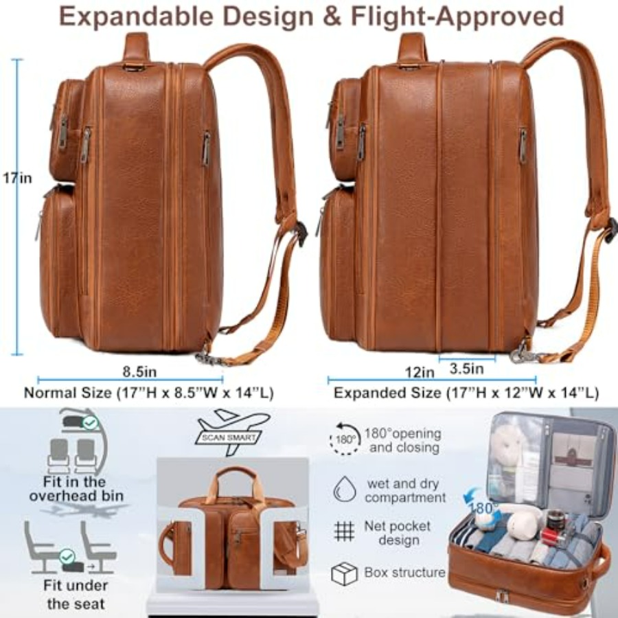 weiatas 3-in-1 Vegan Leather C - مراجعة Leather Work Womens Backpack وسعره