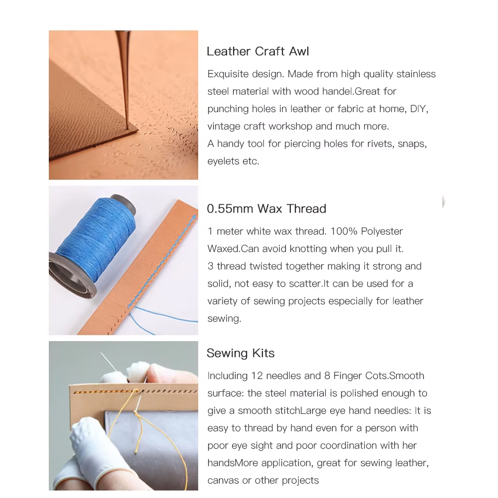 WUTA Professional Leather Craf - مراجعة Leather Work Organiser وسعره