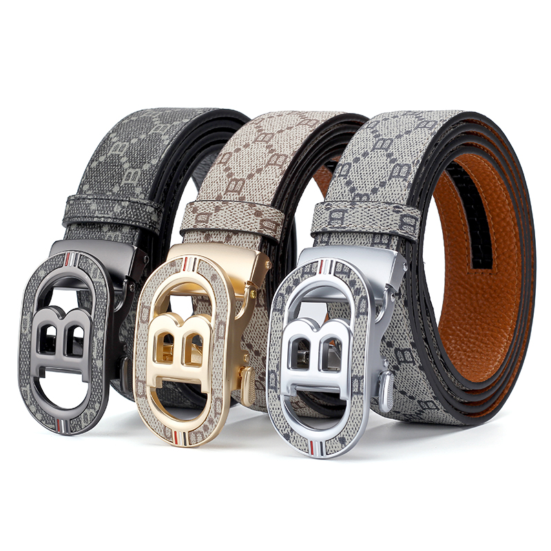 Fashion B Letter Auto Buckle B - مراجعة Leather Works Belt وسعره