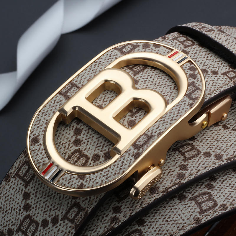 Fashion B Letter Auto Buckle B - مراجعة Leather Works Belt وسعره