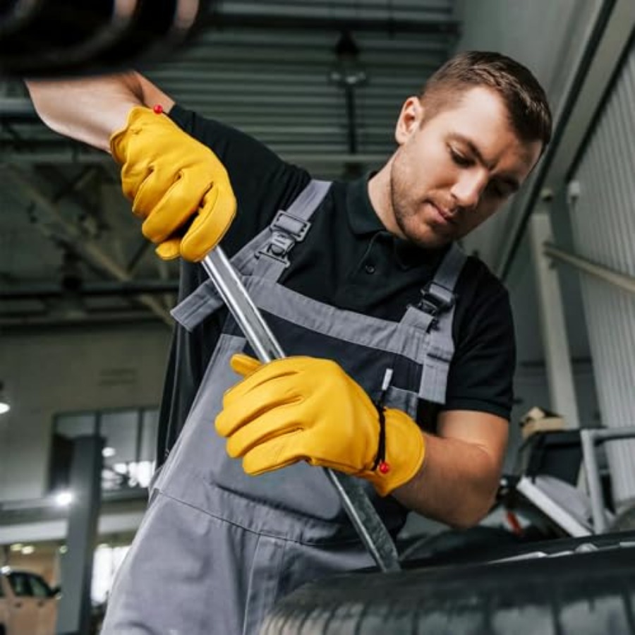 Leather Work Gloves for Men, 3 - مراجعة Leveling Leatherworking وسعره