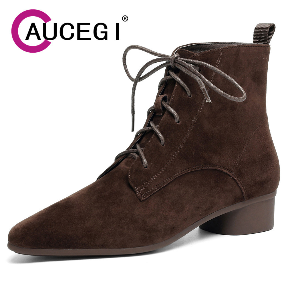 Aucegi Women Kid Suede Simple  - مراجعة Leatherwork Manual وسعره