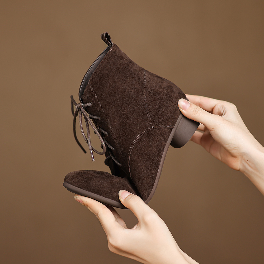 Aucegi Women Kid Suede Simple  - مراجعة Leatherwork Manual وسعره