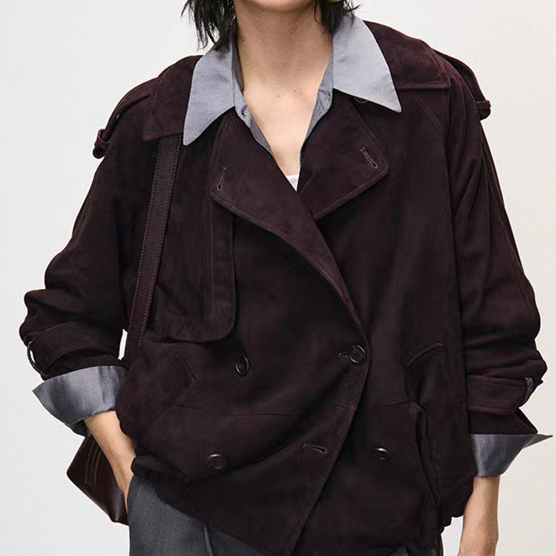 Real Suede Jacket Autumn Women - مراجعة Leather Work For Kids وسعره