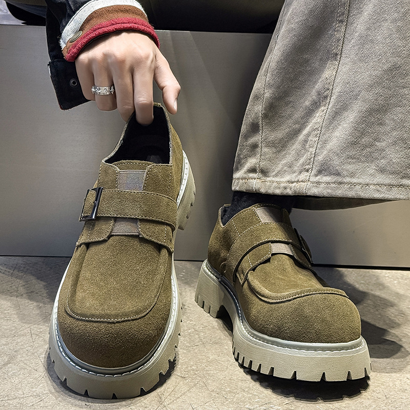 Men's Cow Suede Leather Shoes  - مراجعة Leather Works Belt وسعره