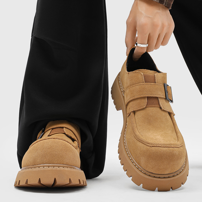 Men's Cow Suede Leather Shoes  - مراجعة Leather Works Belt وسعره