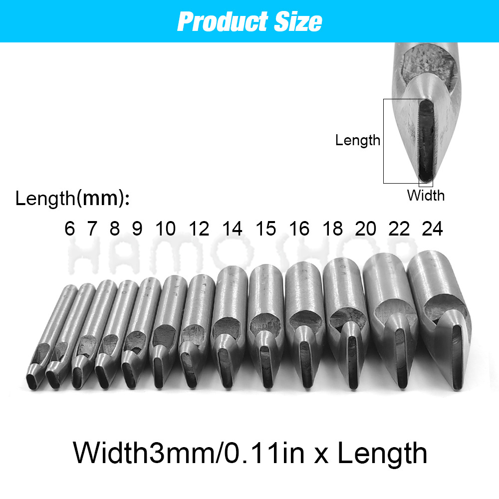 2mm/3mm Width Leather Oval Sha - مراجعة Leatherwork Hole Punch وسعره