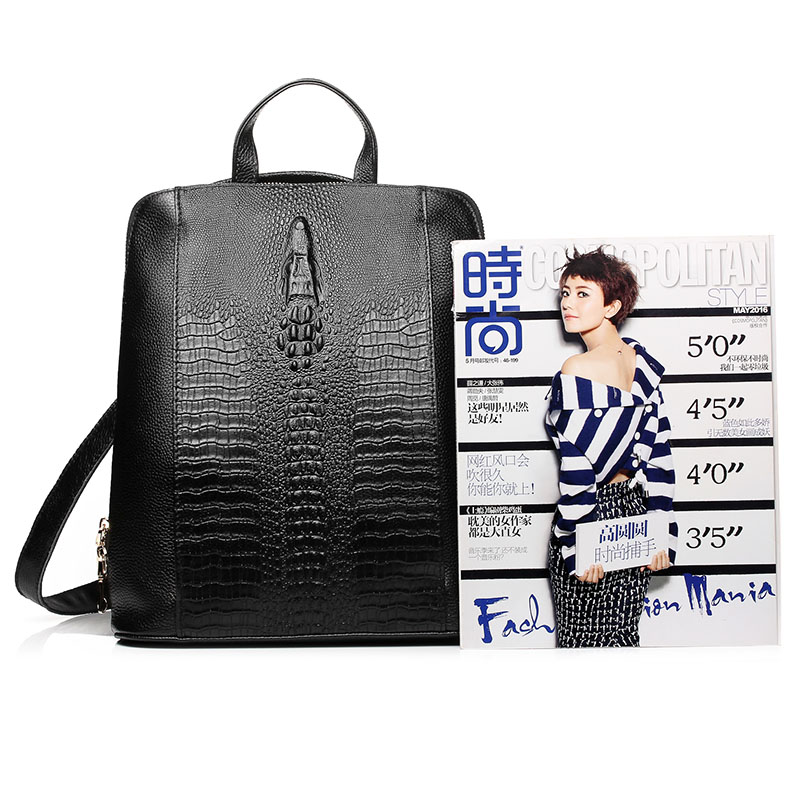 Zency Women's Crocodile Leathe - مراجعة Leather Work Womens Backpack وسعره
