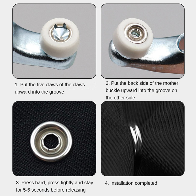 100pc Five-prong ButtonInstall - مراجعة Snap Fastener Setter وسعره